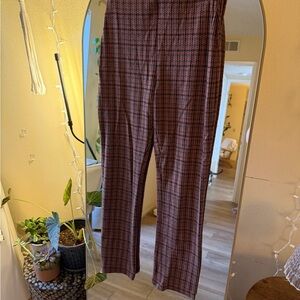Urban Outfitters Red and Black Checkered Pants